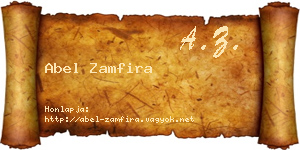 Abel Zamfira névjegykártya
